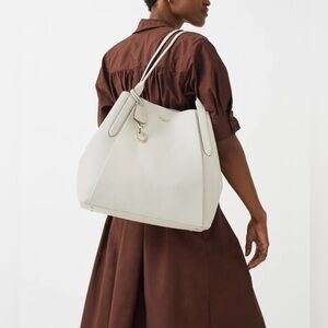 New RADLEY LONDON Cream Birch Large Leather Baylis Road 2.0 Tote Bag